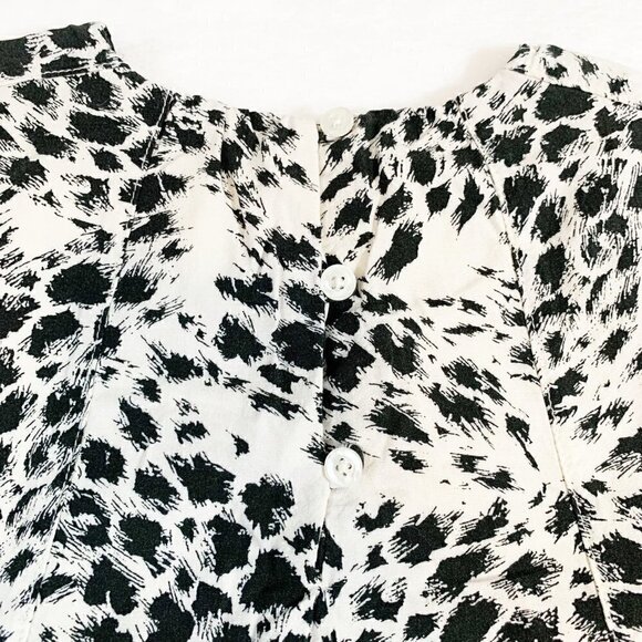 5/$25 BabyGap black white animal print short sleeve lined shift‎ dress - 2 years - Picture 6 of 6